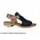 Paula Urban 9-17 NEGRO/ NOCIOLA 9-17 Leather Sandal