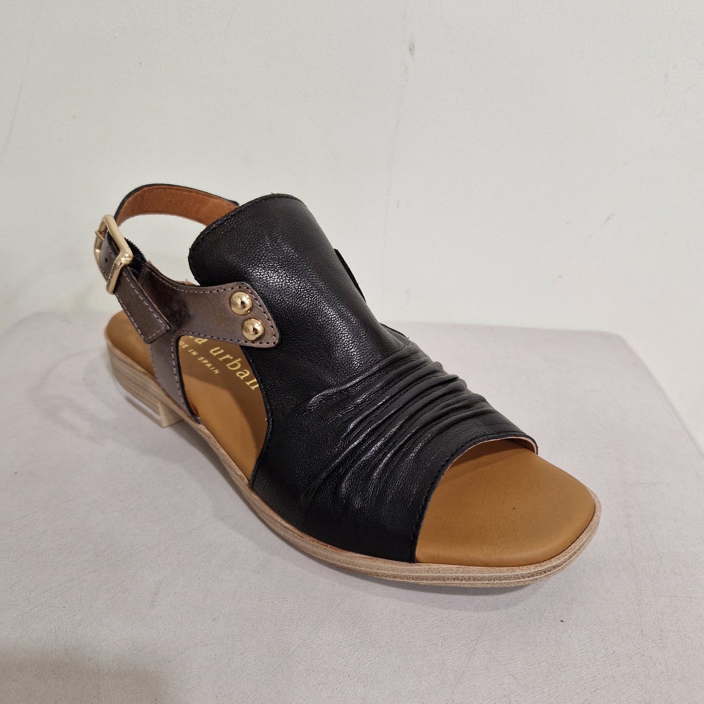 Paula Urban 9-17 NEGRO/ NOCIOLA 9-17 Leather Sandal