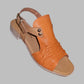 Paula Urban 9-17 ORANGE / CAMEL Soft Leather Comfort Sandal