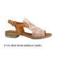 Paula Urban 9-725 NUDE / CAMEL 9-725 Soft Leather Sandal