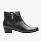Regardez Le Ciel Stefany 03 BLACK Soft Leather Zip Ankle Boot