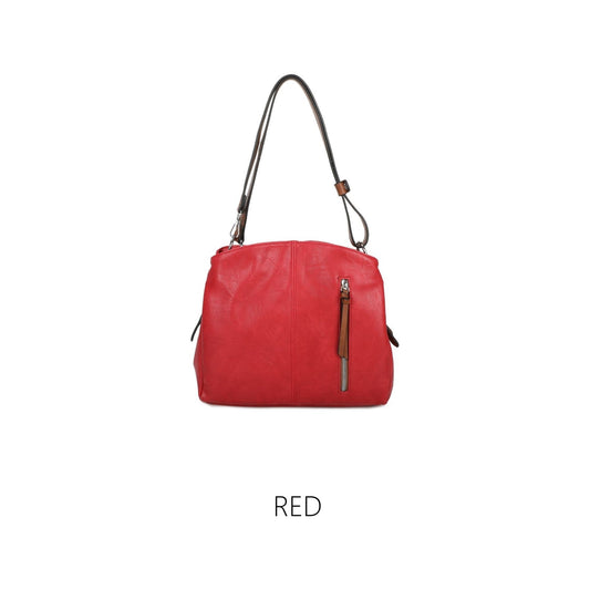 Moda Express Lx1832 RED Faux Leather Handbag 1832
