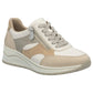 Rieker N9518 BEIGE Beige Wedge Trainer with Laces and Zip n9518-60