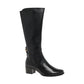 Regardez Le Ceil Jolene-22 BLACK Classic Soft Leather Long Boot