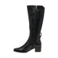 Regardez Le Ceil Jolene-22 BLACK Classic Soft Leather Long Boot
