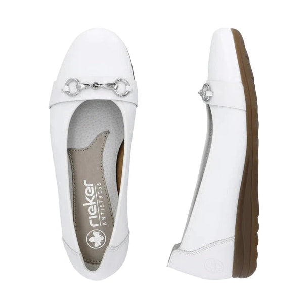Reiker Ballerina slip-on shoe L9360-80 White