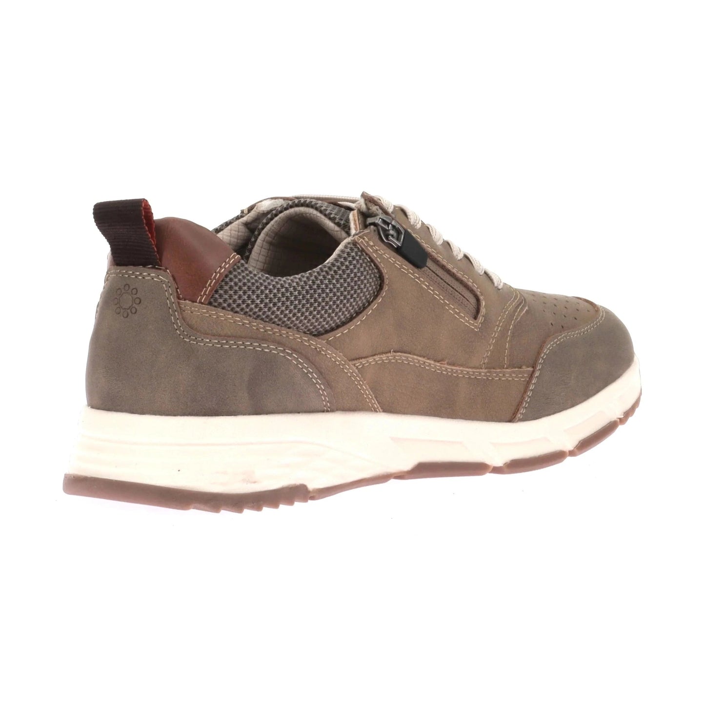 Relife 24723-12Fr KHAKI Comfort Trainer with Laces and Zip 24723-12FR
