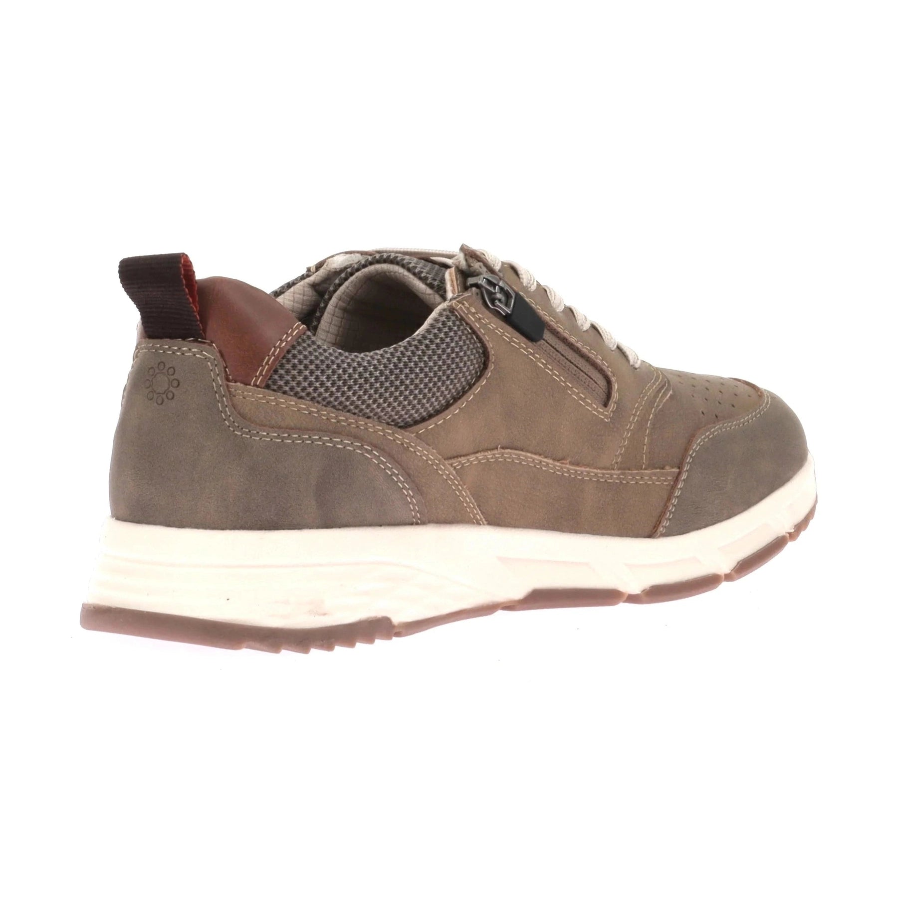 Relife 24723-12Fr KHAKI Comfort Trainer with Laces and Zip 24723-12FR