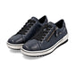 Remonte D0700 BLUE Leather Water Resistant Lace Shoe with Zip D0700-15