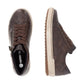 Remonte D0700 DARK BROWN Soft Leather Waterproof Trainer Style Shoe with Zip