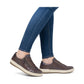 Remonte D0700 DARK BROWN Soft Leather Waterproof Trainer Style Shoe with Zip