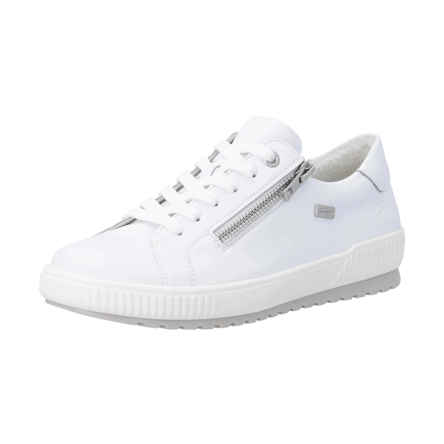Remonte D0700 WHITE Trainer Style Shoe With Zip D0700-80