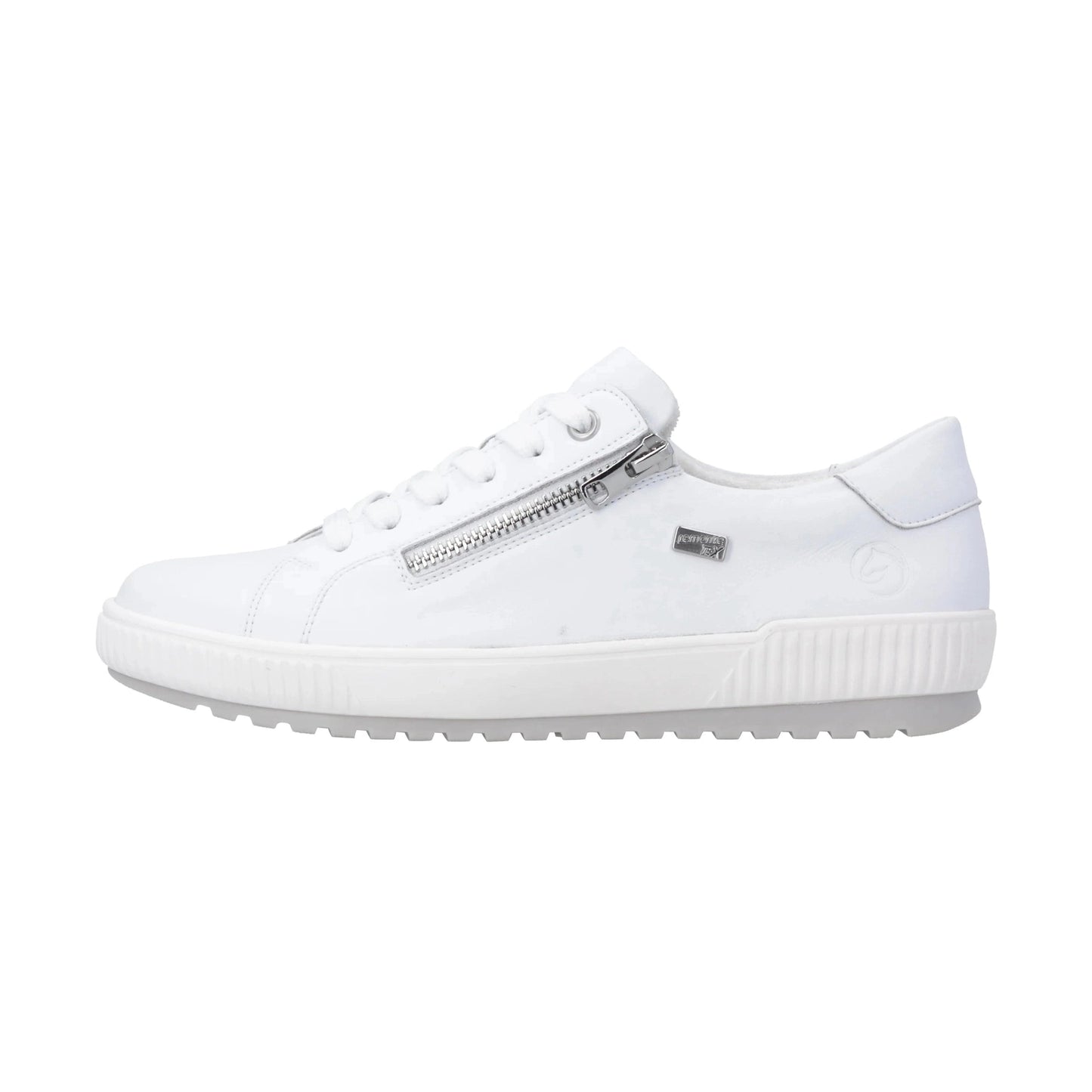Remonte D0700 WHITE Trainer Style Shoe With Zip D0700-80