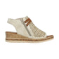 Remonte Gladiator Style low Wedge Metallic Gold Sandal D3075-60