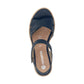Remonte R6252 NAVY Leather Touch Fastening Wedge Sandal R6252-16