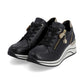Remonte Trainer Shoe with Lace and Zip D0T03-01 BLACK LEATHER