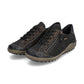 Remonte Trainer style Casual Shoe R1402-07 BLACK LEATHER with Lace and Zip