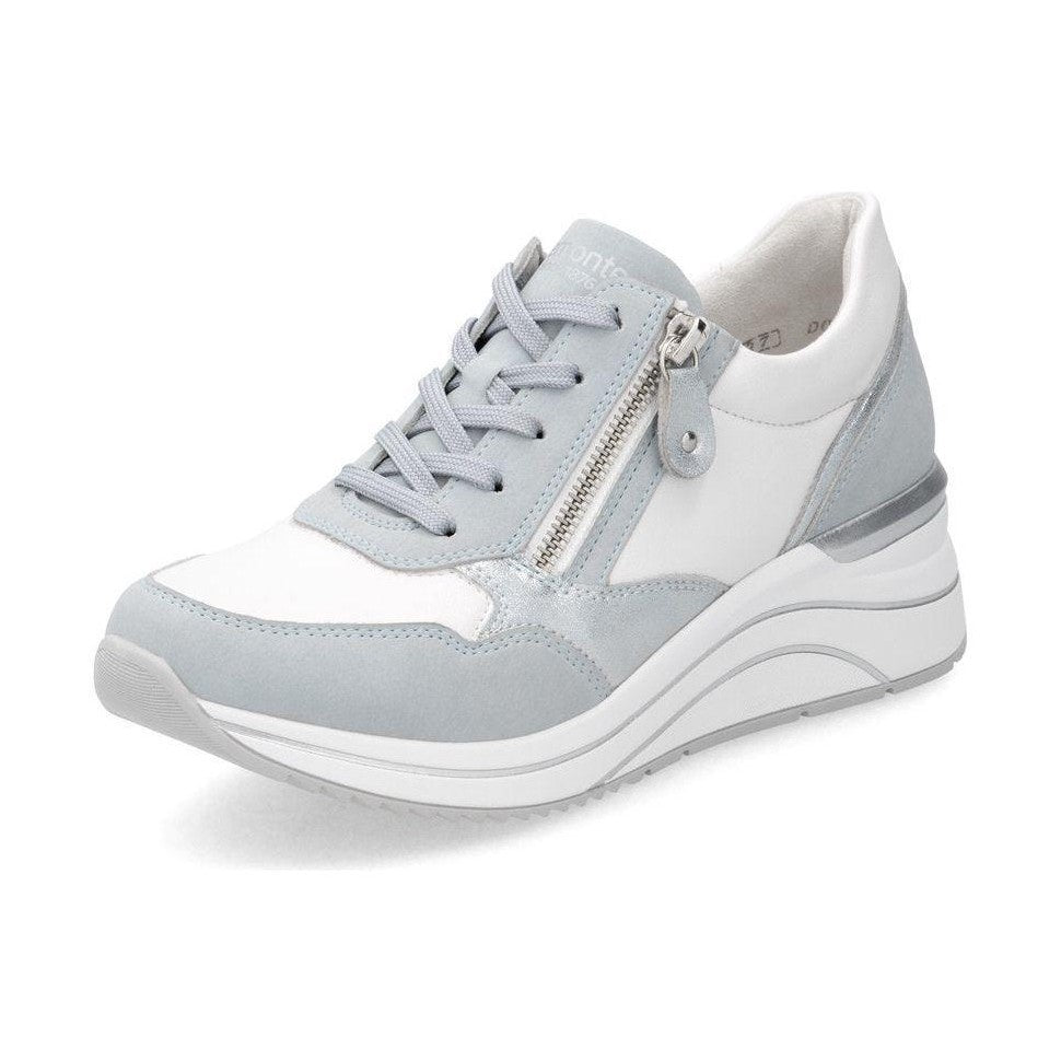 Remonte Trainers with lace and zip D0t01-12 BLUE WHITE