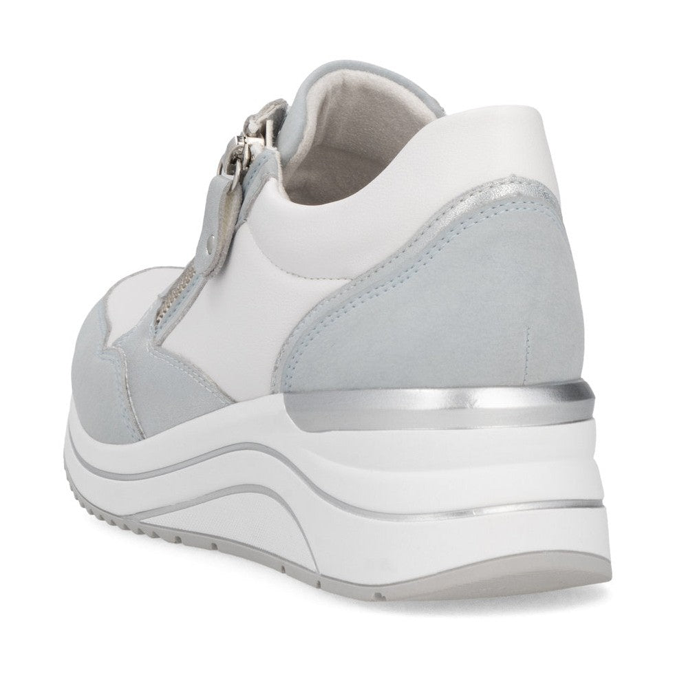 Remonte Trainers with lace and zip D0t01-12 BLUE WHITE