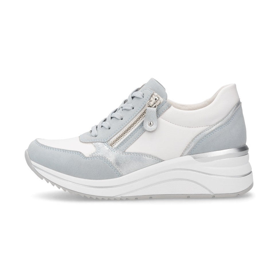 Remonte Trainers with lace and zip D0t01-12 BLUE WHITE