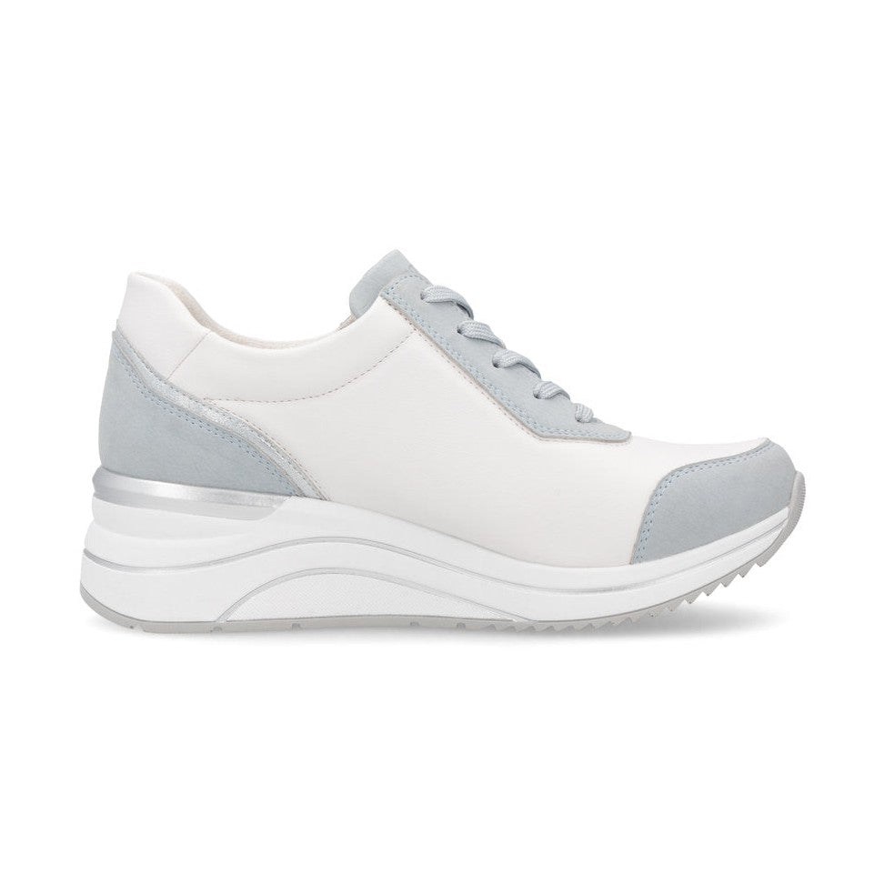 Remonte Trainers with lace and zip D0t01-12 BLUE WHITE