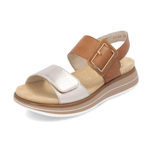 Remonte Wedge Sandal D1j53-22 BROWN