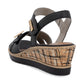 Remonte Wedge Sandal R6266-00 BLACK