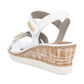 Remonte Wedge Sandal R6266-80 WHITE