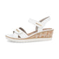 Remonte Wedge Sandal R6266-80 WHITE