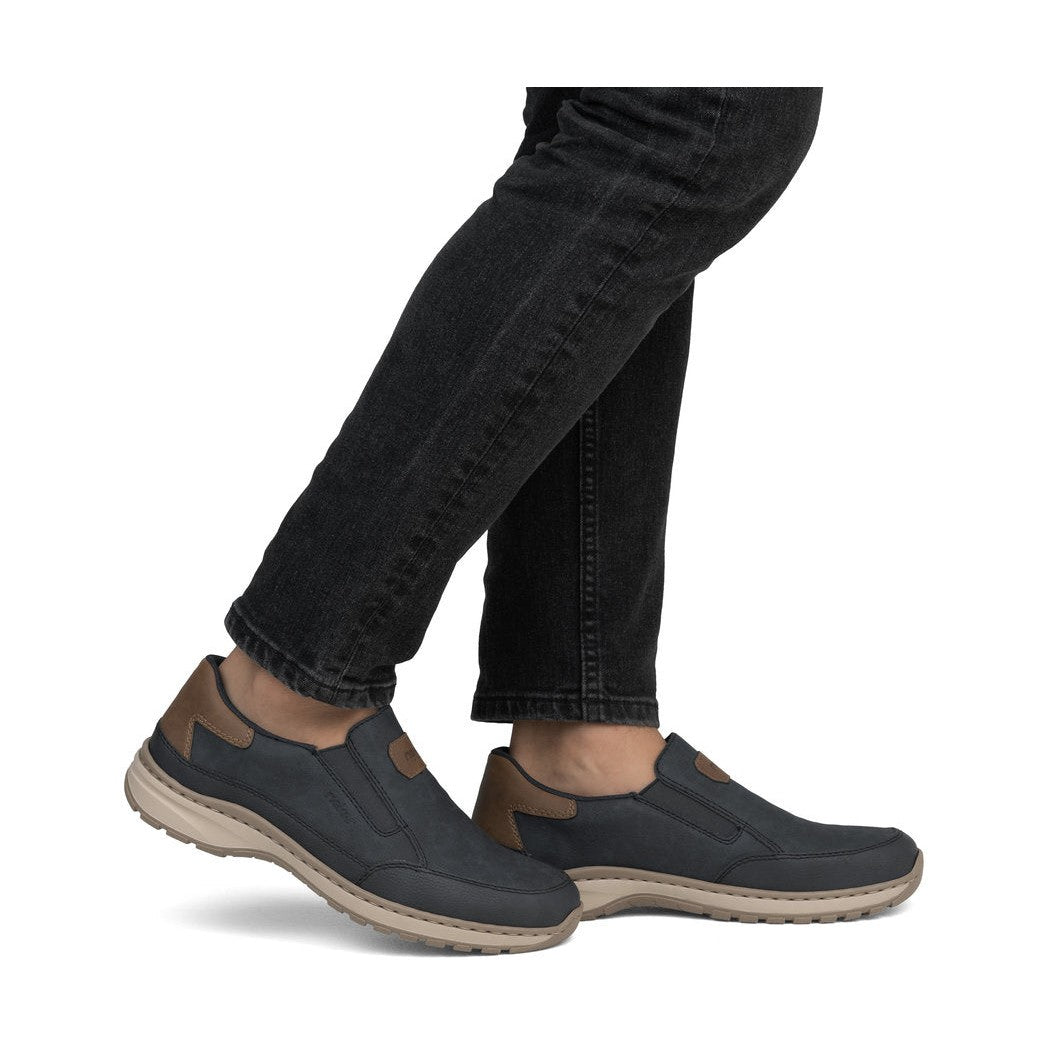 Rieker 03365-14 Navy Slip On Comfort Shoe
