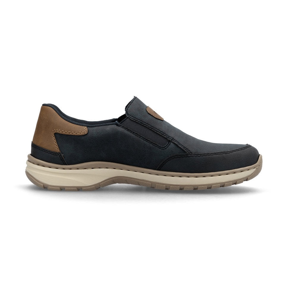 Rieker 03365-14 Navy Slip On Comfort Shoe