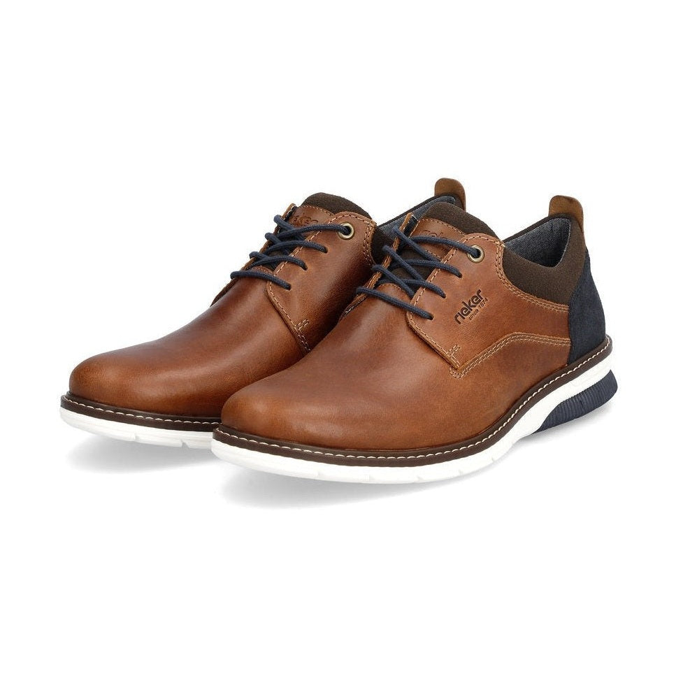Rieker 14405 BROWN Leather Lace Up Shoes 14405-24