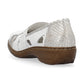 Rieker 41385 WHITE Leather Slip On Shoes 41385-80