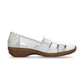 Rieker 41385 WHITE Leather Slip On Shoes 41385-80