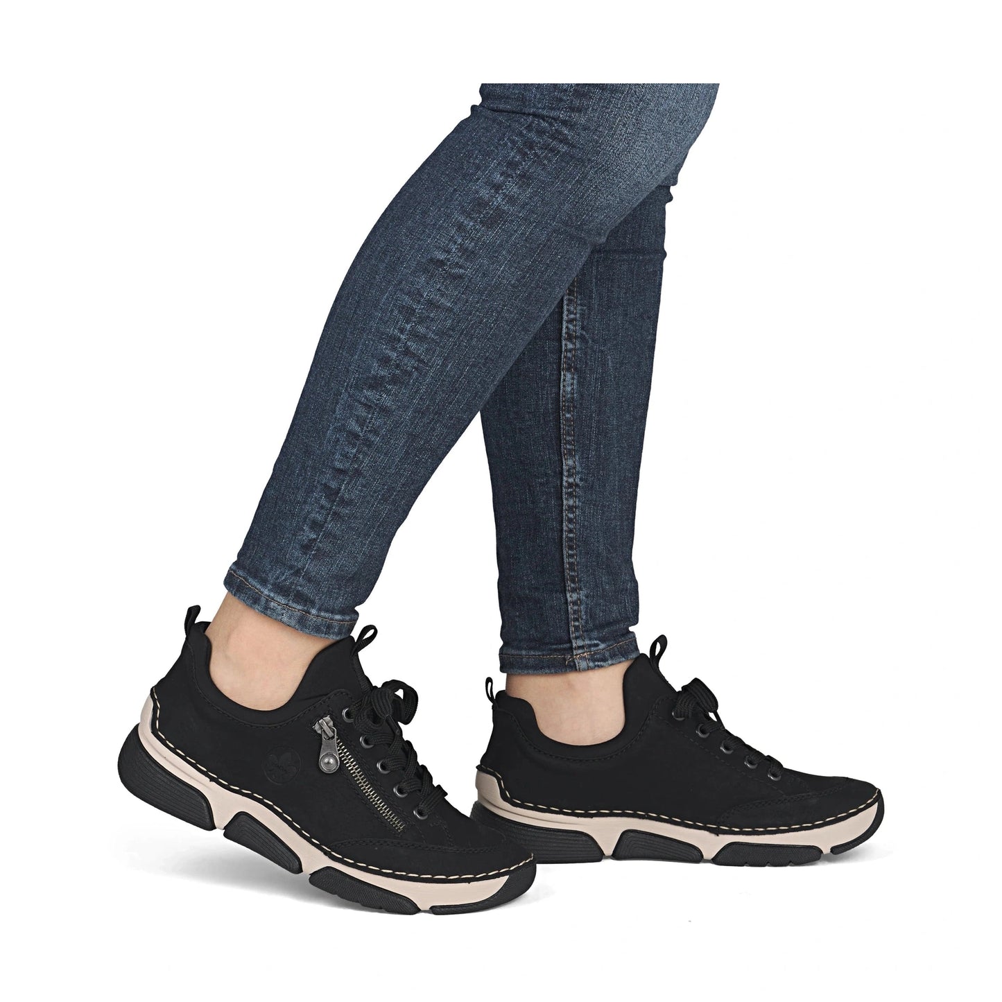 Rieker 45973 BLACK Trainer Style Shoe 45973-00