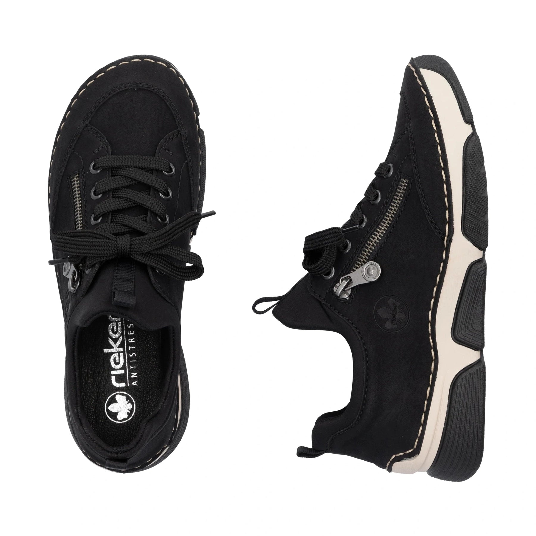 Rieker 45973 BLACK Trainer Style Shoe 45973-00