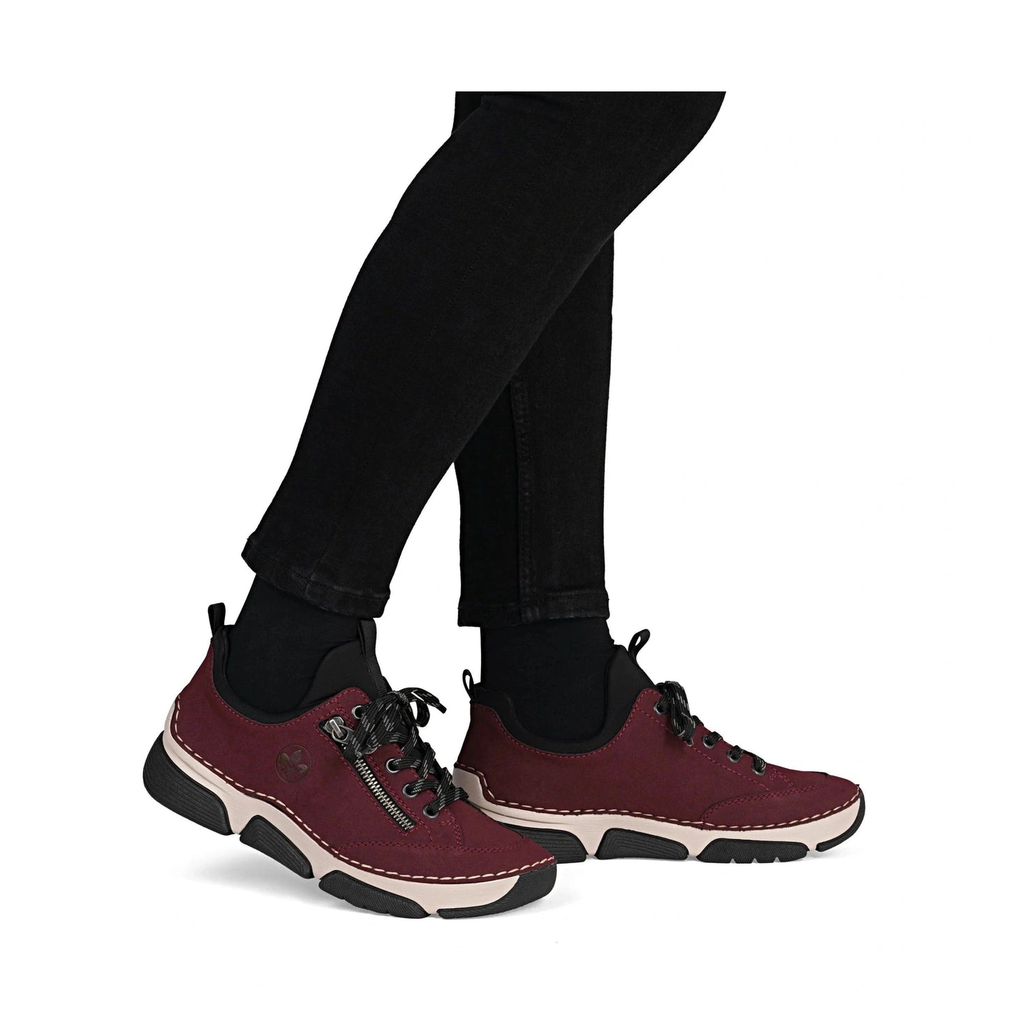 Rieker 45973 WINE Trainer Style Shoe 45973-35