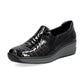 Rieker 48752 BLACK Patent Croc Slip on shoe 48752-00