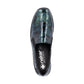 Rieker 48752 BLUE AND GREEN Croc Wedge Slip On Shoes 48752-92