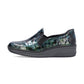 Rieker 48752 BLUE AND GREEN Croc Wedge Slip On Shoes 48752-92