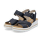 Rieker 67463 NAVY Touch Fastening Wedge Sandal 67463-14