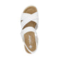 Rieker 67463 WHITE Wedge Sandal 67463-80