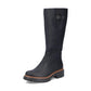 Rieker 72694 BLACK Long Leg Cleated Sole Lined Zip Boot 72694-00