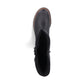 Rieker 72694 BLACK Long Leg Cleated Sole Lined Zip Boot 72694-00