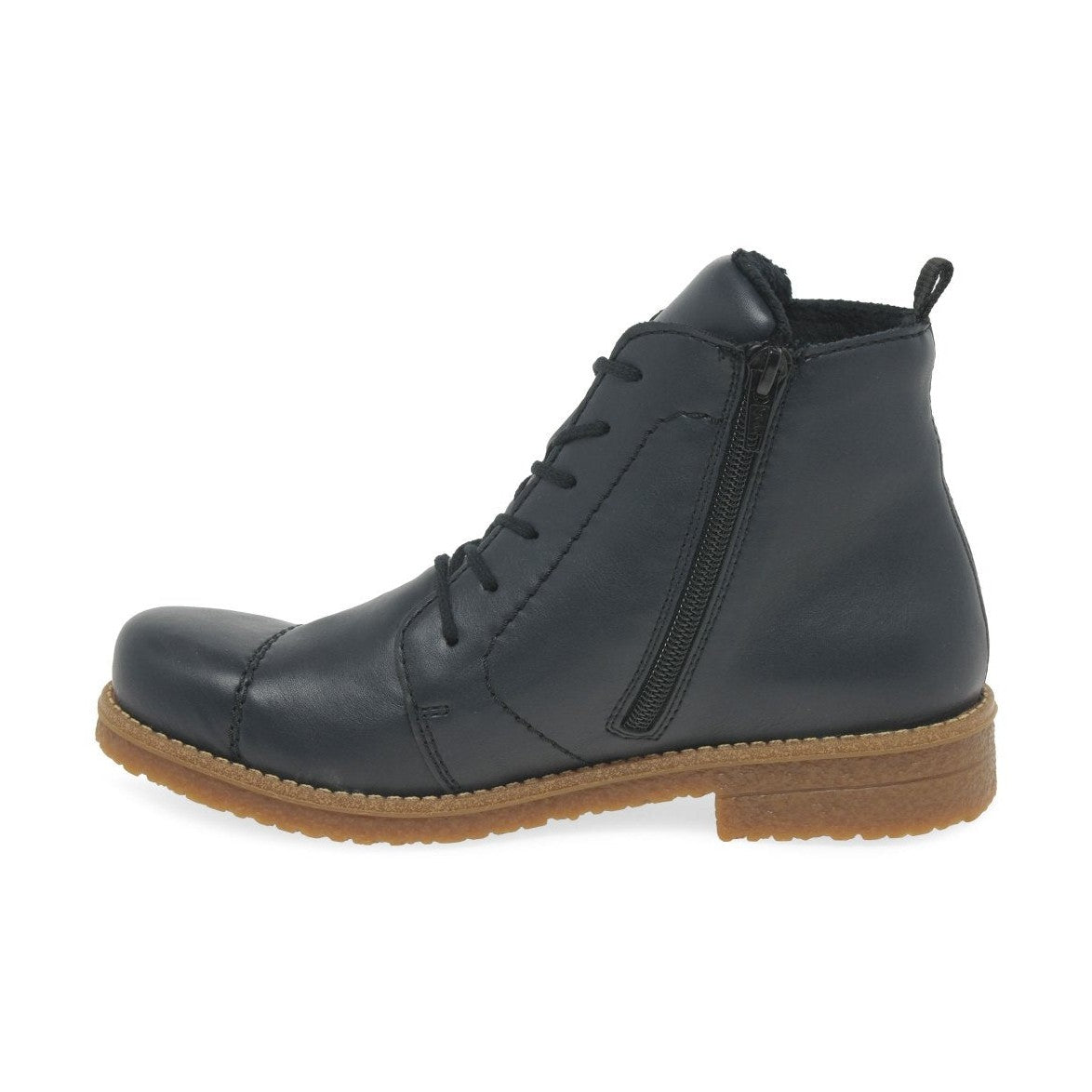 Rieker 73500 OCEAN Lace Up Ankle Boot with Zip 73500-14