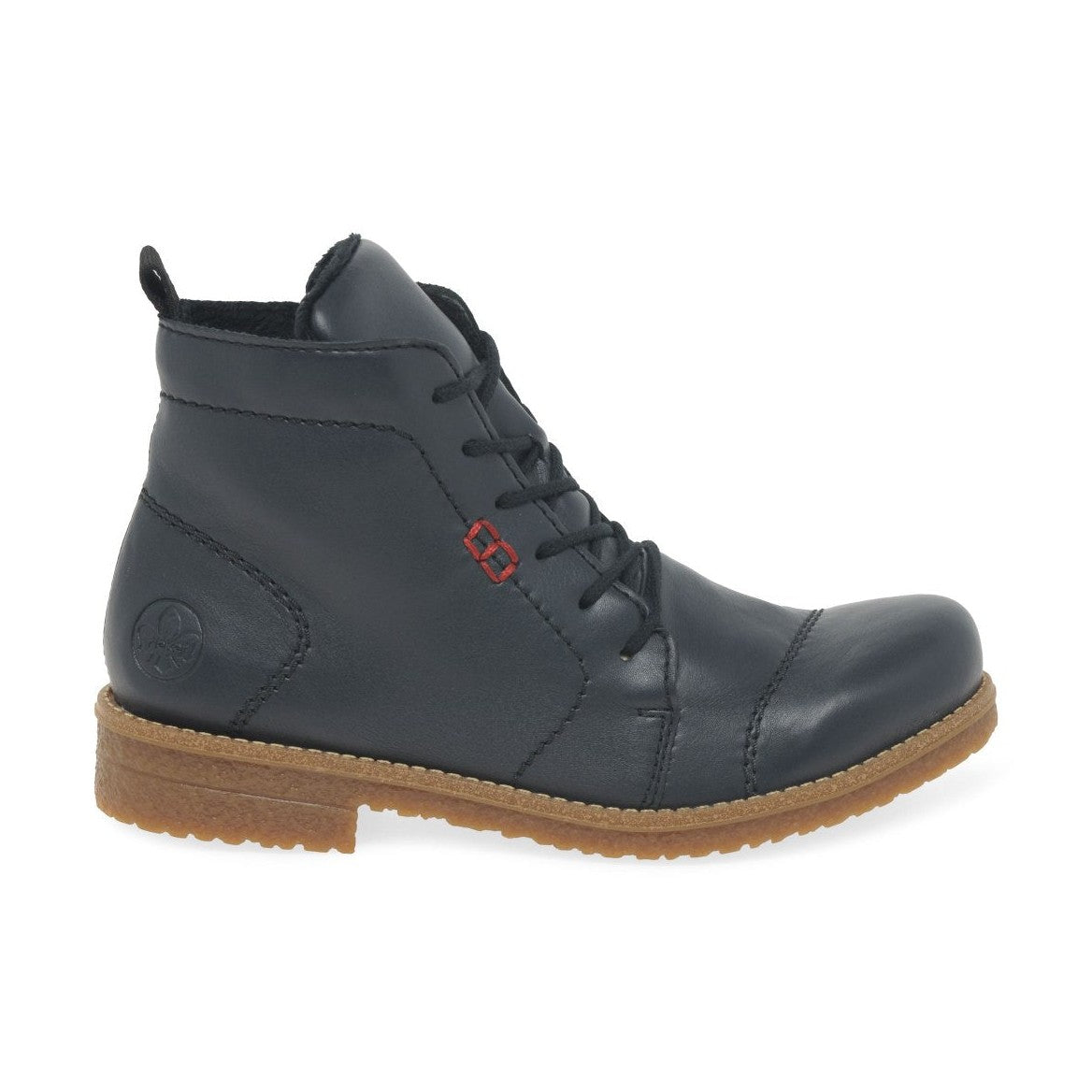 Rieker 73500 OCEAN Lace Up Ankle Boot with Zip 73500-14
