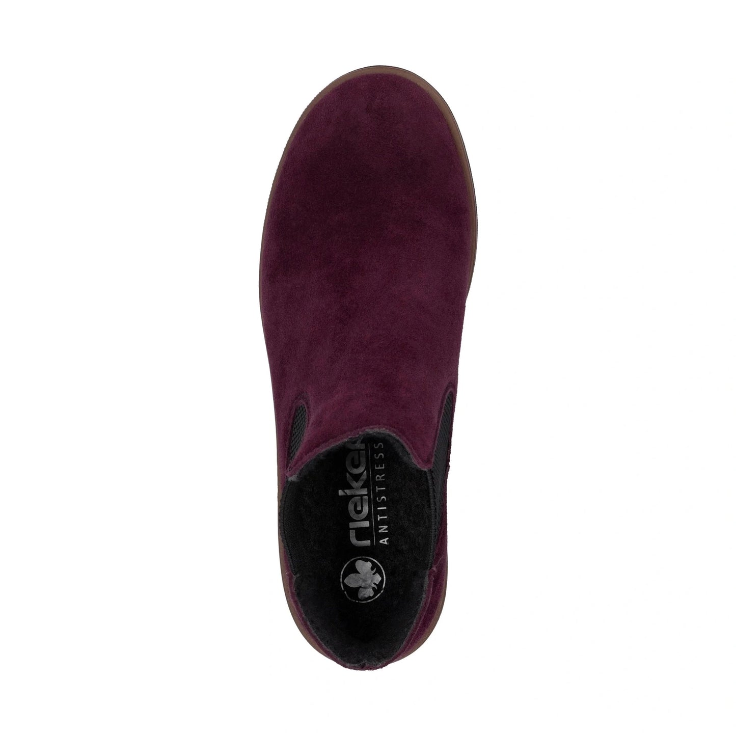 Rieker 79265 BURGUNDY Suede Leather Chelsea Ankle Boot 79265-30
