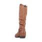 Rieker 93670 TAN Long Western Style Zip Boot 93670-24