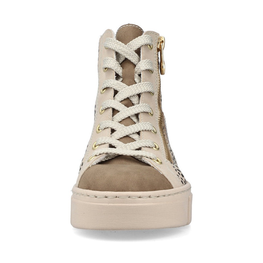 Rieker Ankle Boot with Lace and zip N5931-62 GREY MULTI