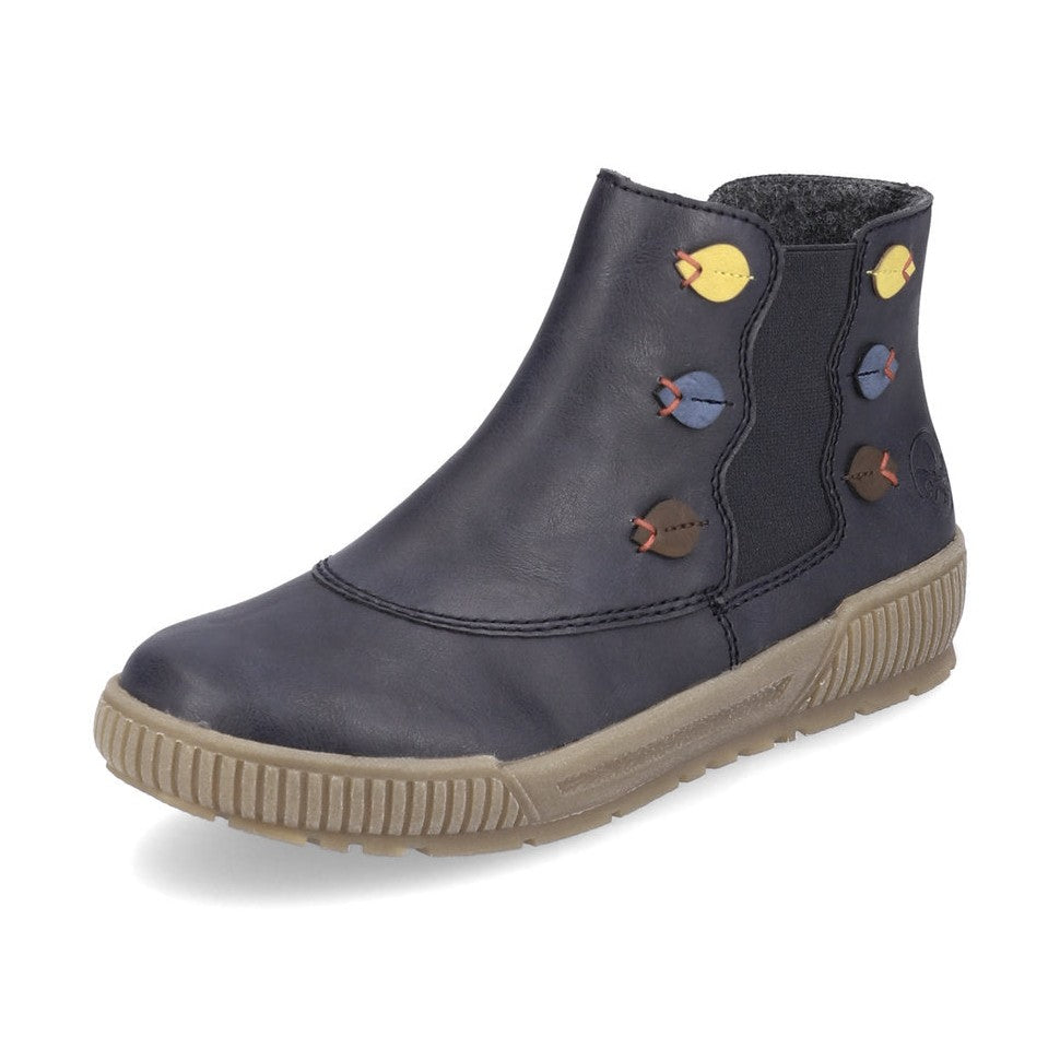 Rieker Ankle Boot with Zip N0751-14 OCEAN